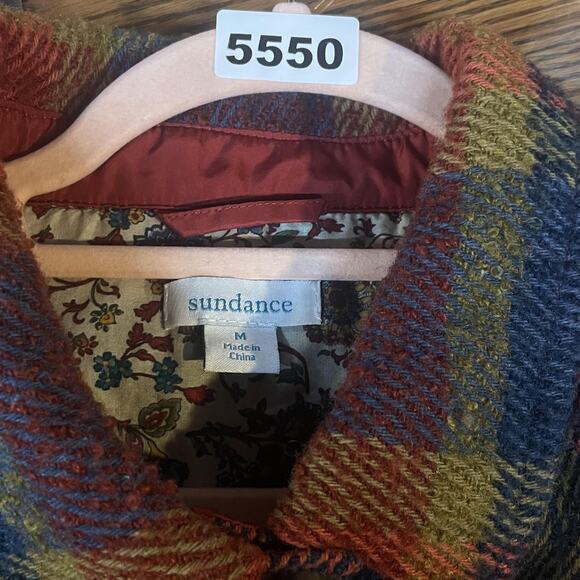 Sundance Jacket Womens Medium Legacy Plaid Catalog Chore Wool Shacket Outdoor - Picture 10 of 10